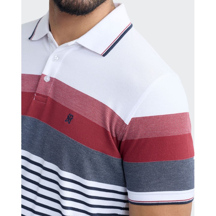 Polo Cuello Camisa Hombre Saylor Blanco Optico