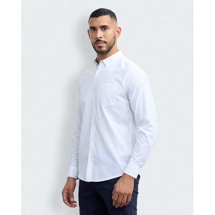 Camisa Hombre Piedro Blanco Optico