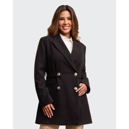 Abrigo Mujer Clavel Negro