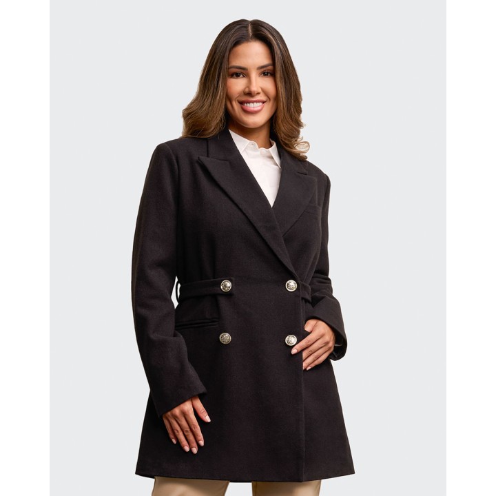 Abrigo Mujer Clavel Negro