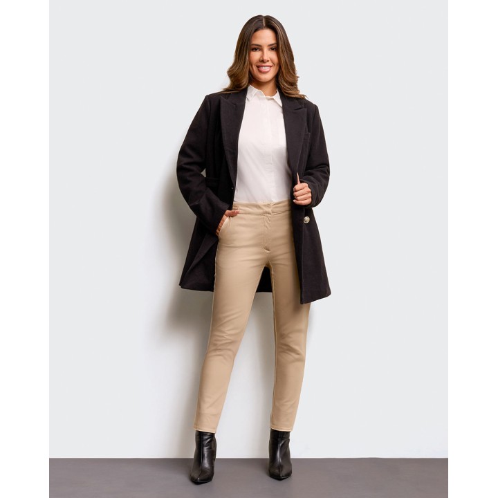 Abrigo Mujer Clavel Negro