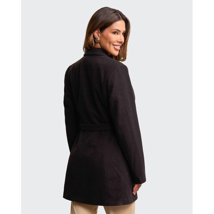 Abrigo Mujer Clavel Negro