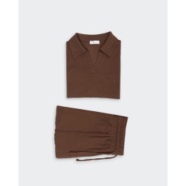 Set Pijama 2 Piezas Mujer Chiara Marron