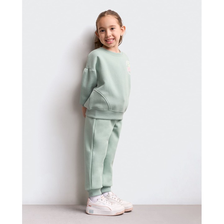 Polera Niña Laura Turqueza Claro