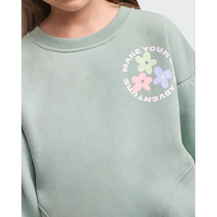 Polera Niña Laura Turqueza Claro