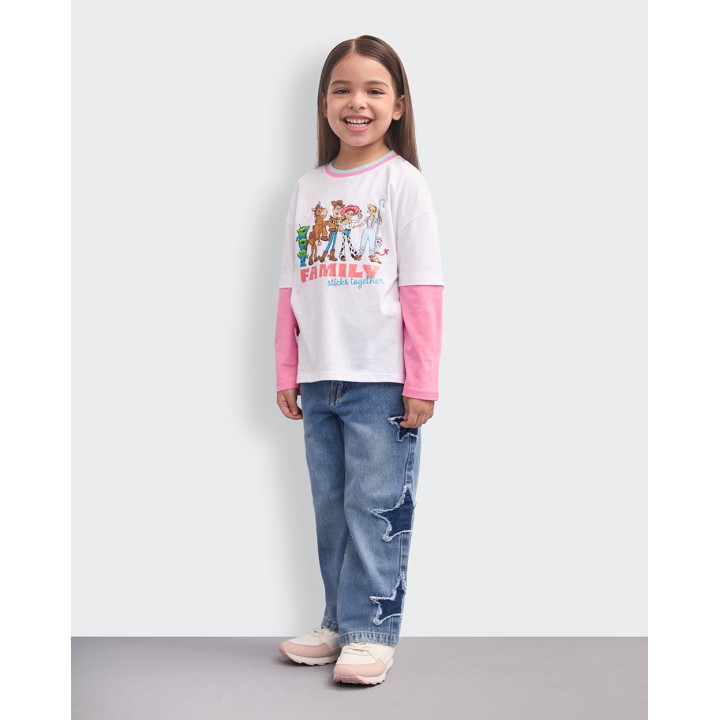 Polo Niña Naty Blanco