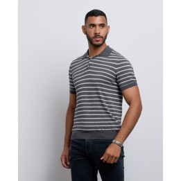Polo Cuello Camisa Hombre Santy Charcoal