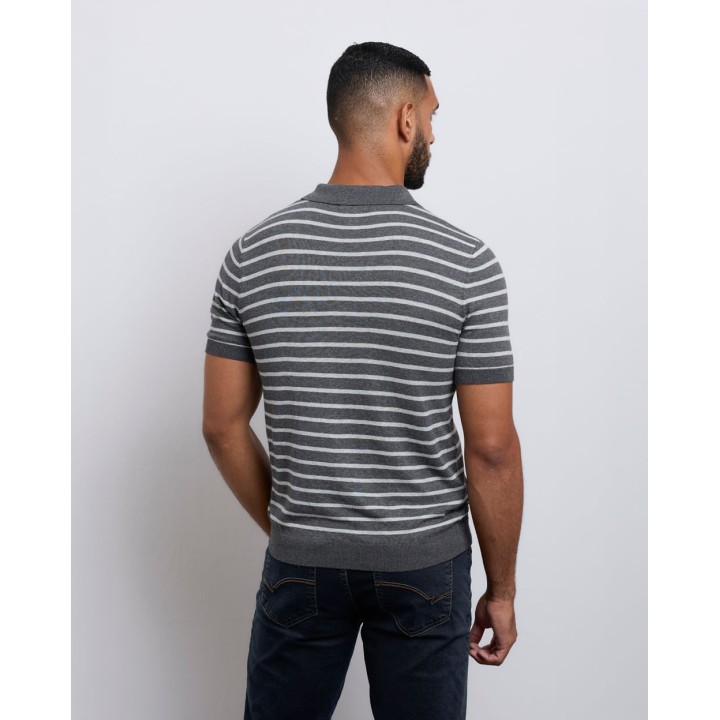 Polo Cuello Camisa Hombre Santy Charcoal