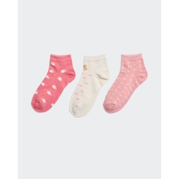 Calcetines Pack x 3 Niña Nini Beige/Rosa/Rosa Bebe