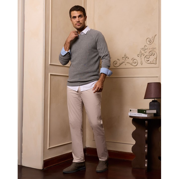 Chompa Hombre Lautero Gris Melange