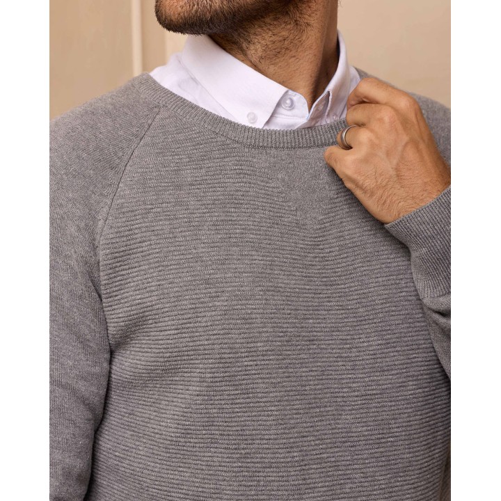 Chompa Hombre Lautero Gris Melange