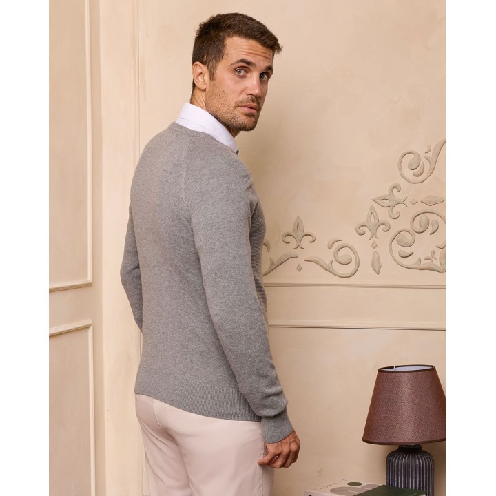 Chompa Hombre Lautero Gris Melange