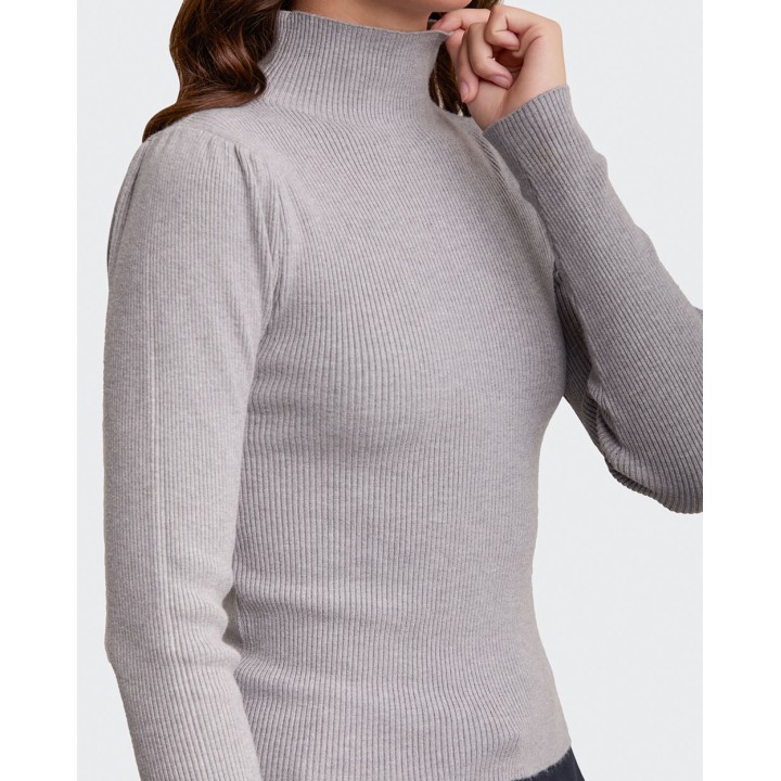 Chompa Mujer Lo Grey Fit Poly Htr