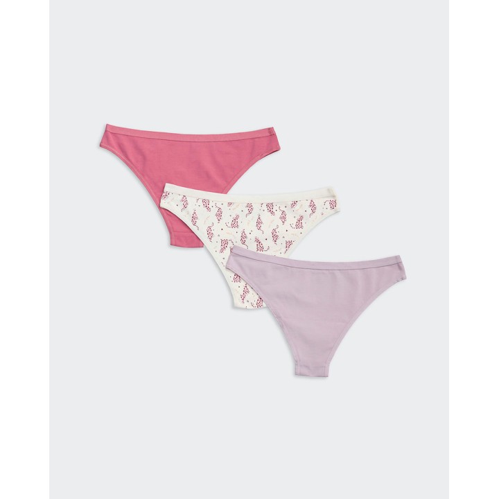 Trusa Pack x 3 Mujer Xenia Rosa Viejo/Coco/Lila Pastel