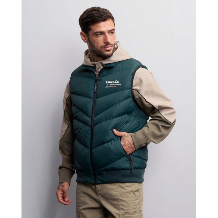 Chaleco Hombre Lorenz Verde Botella