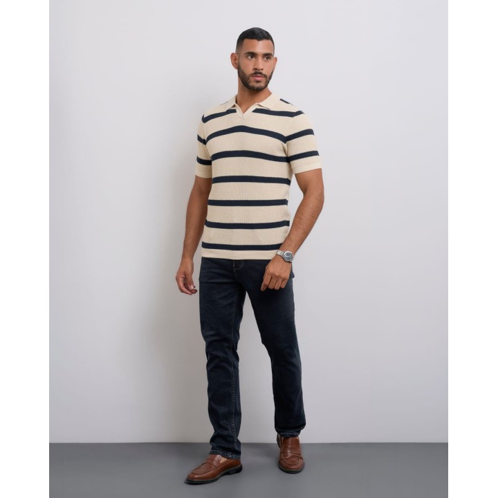 Polo Cuello Camisa Hombre Boris Beige Arena