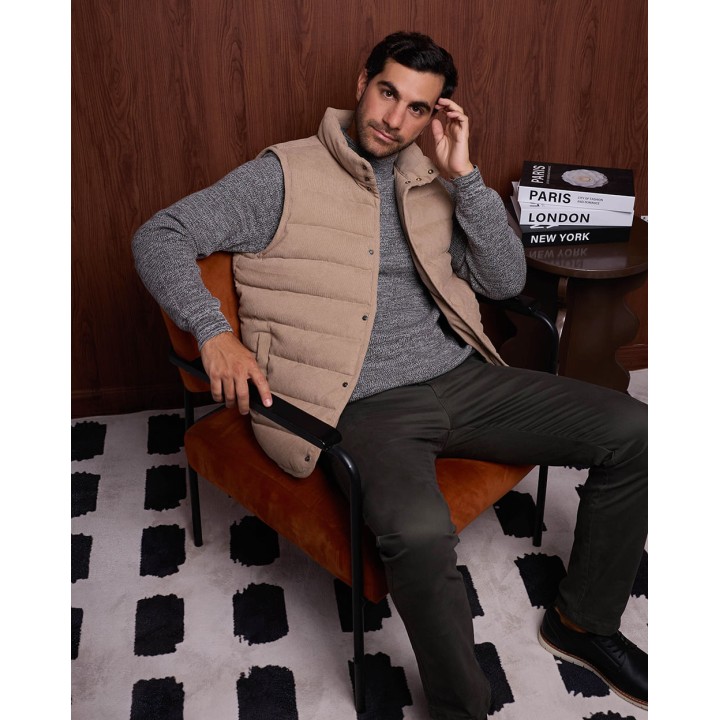 Chaleco Hombre Tonny Beige Natural