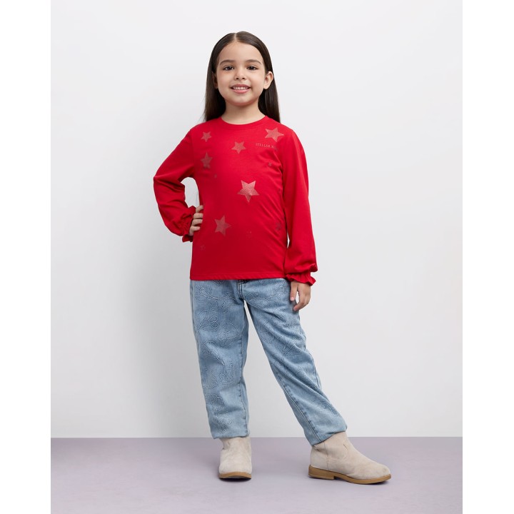 Polo Niña Mariamanda Rojo Rouge