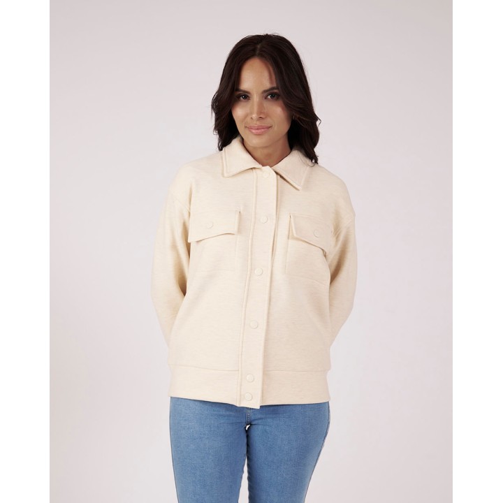 Casaca Mujer Annia Beige Melange