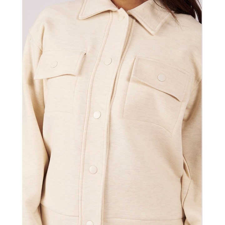 Casaca Mujer Annia Beige Melange