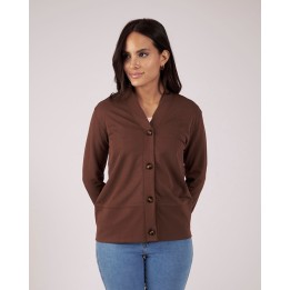 Chompa Mujer Elsa Marron Chocolate