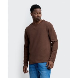 Polera Hombre Quino Marron Chocolate