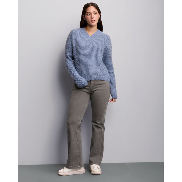 Chompa Mujer Yesli Acero Denim