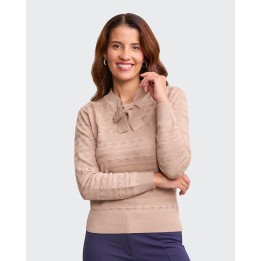 Chompa Mujer Badia Beige Natural