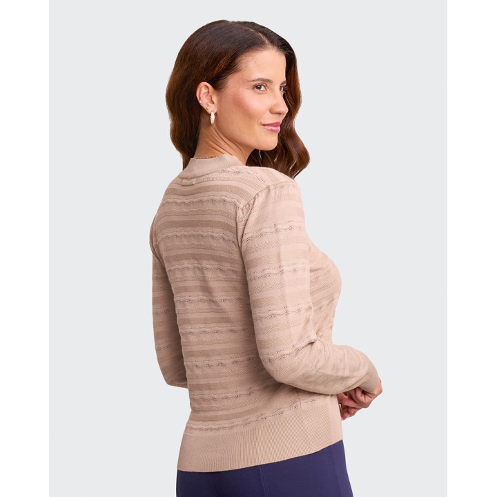 Chompa Mujer Badia Beige Natural