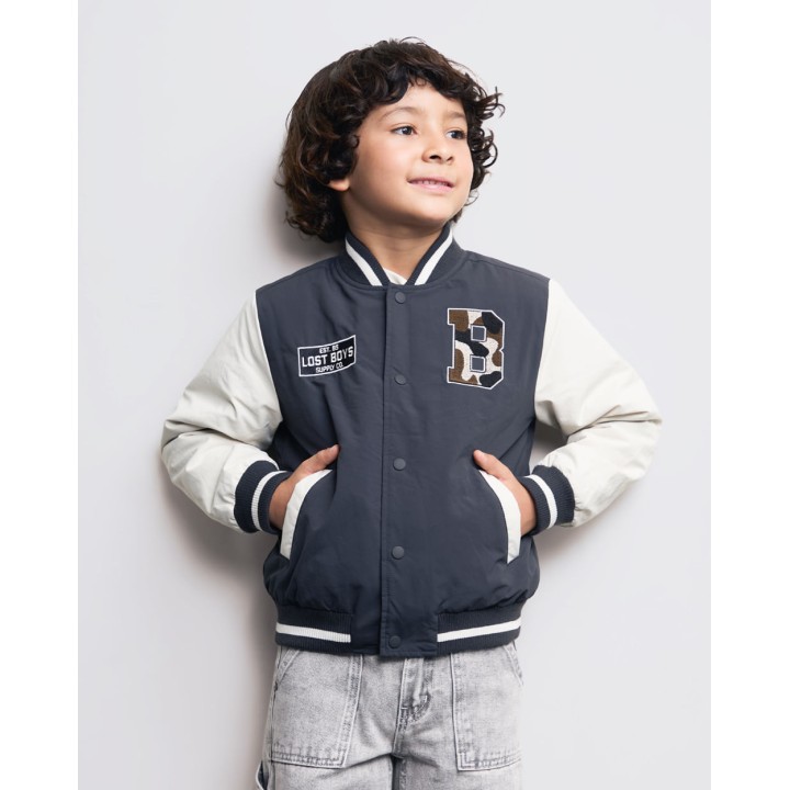 Casaca Niño Zayn Gris Iron