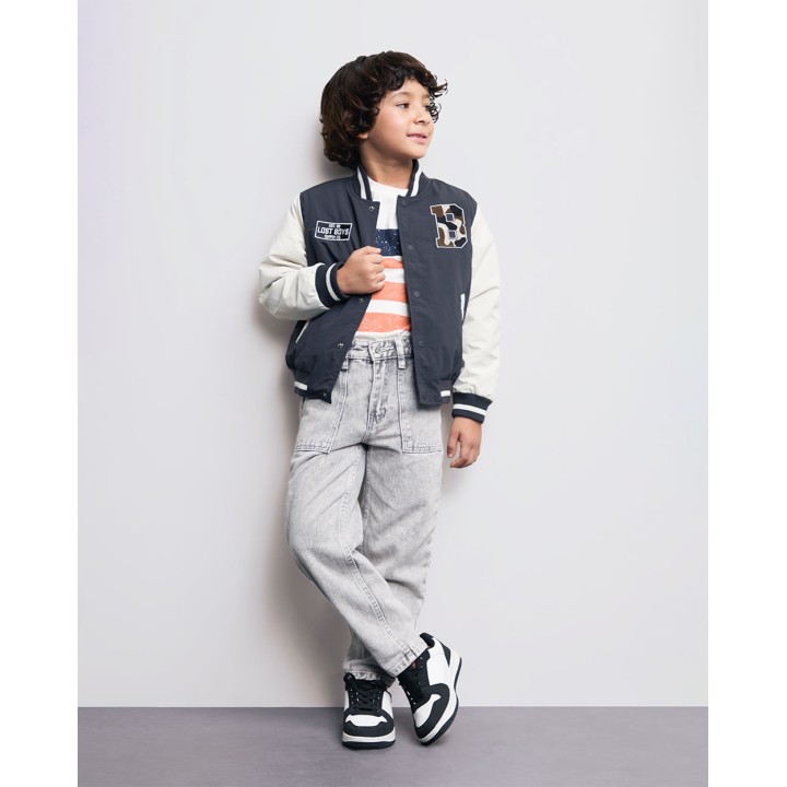 Casaca Niño Zayn Gris Iron