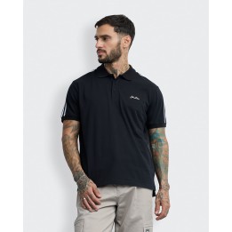 Polo Cuello Camisa Hombre Dasso Negro