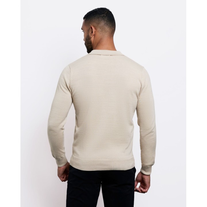 Chompa Hombre Luka Beige Melange