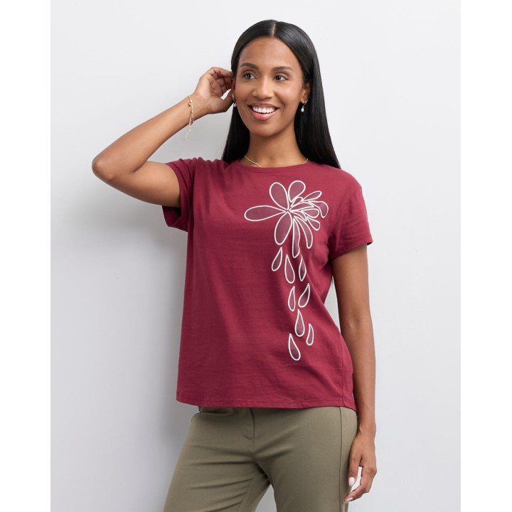 Polo Mujer Niza Borgoña