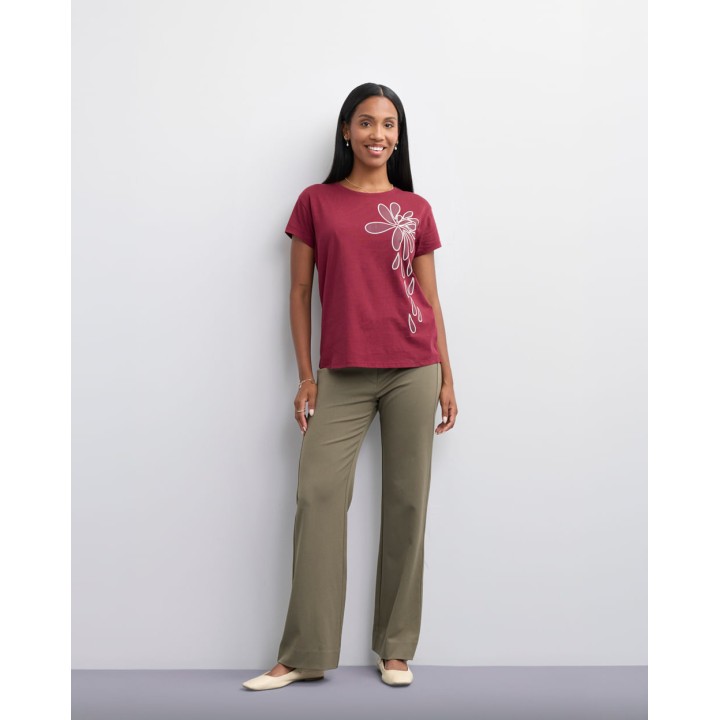 Polo Mujer Niza Borgoña