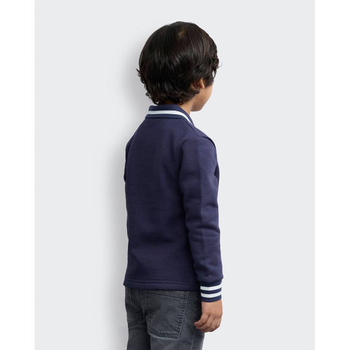 Polo Cuello Camisa Niño Cristian Azul Náutico