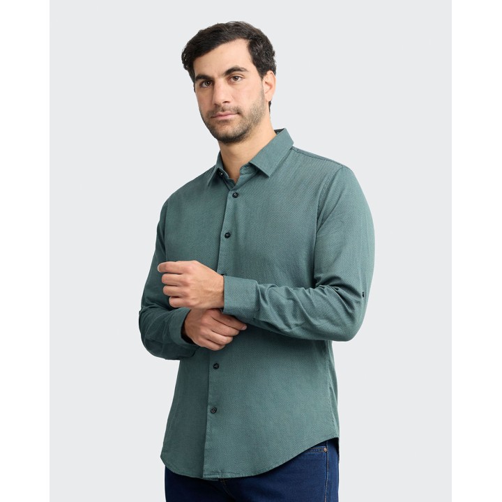Camisa Hombre Abner Verde Botella