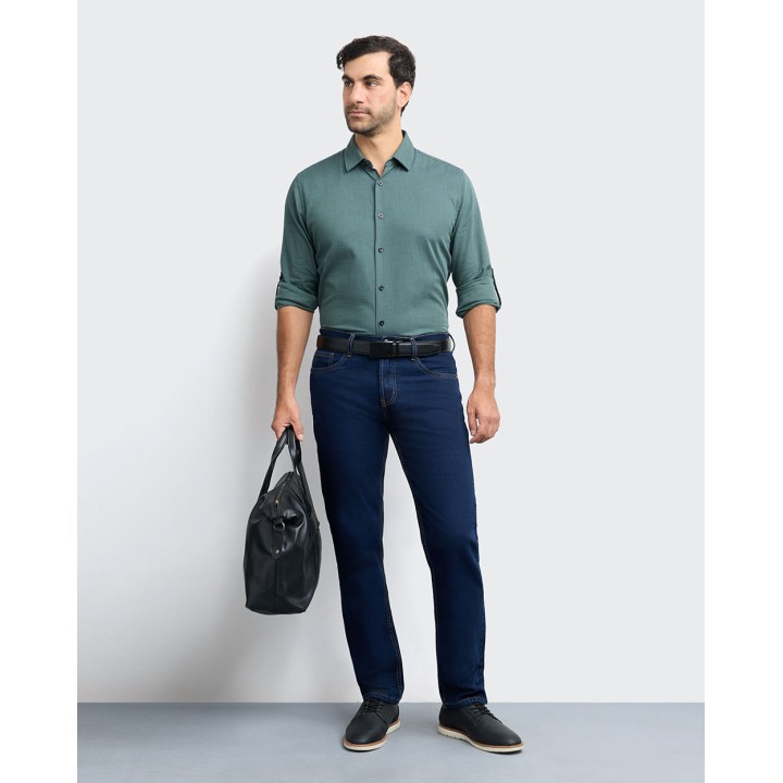 Camisa Hombre Abner Verde Botella