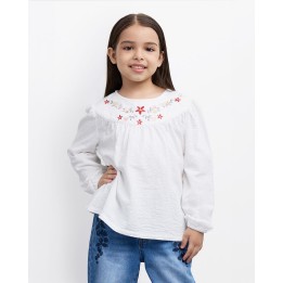 Polo Niña Aurelia Blanco