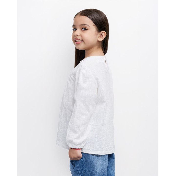 Polo Niña Aurelia Blanco