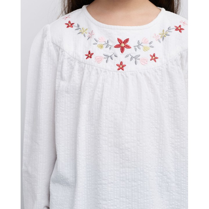 Polo Niña Aurelia Blanco