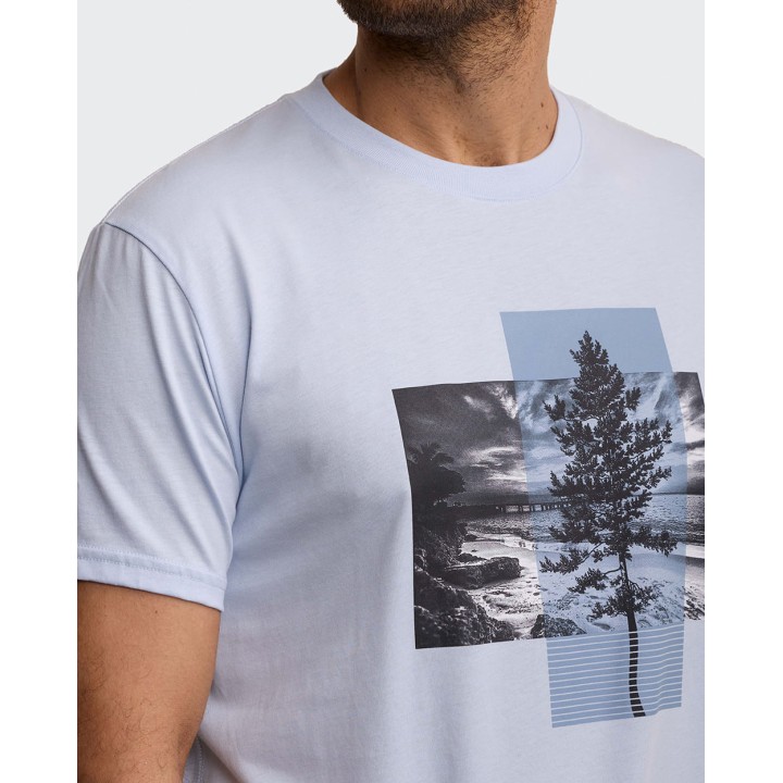Polo Hombre Ronald Celeste Agua