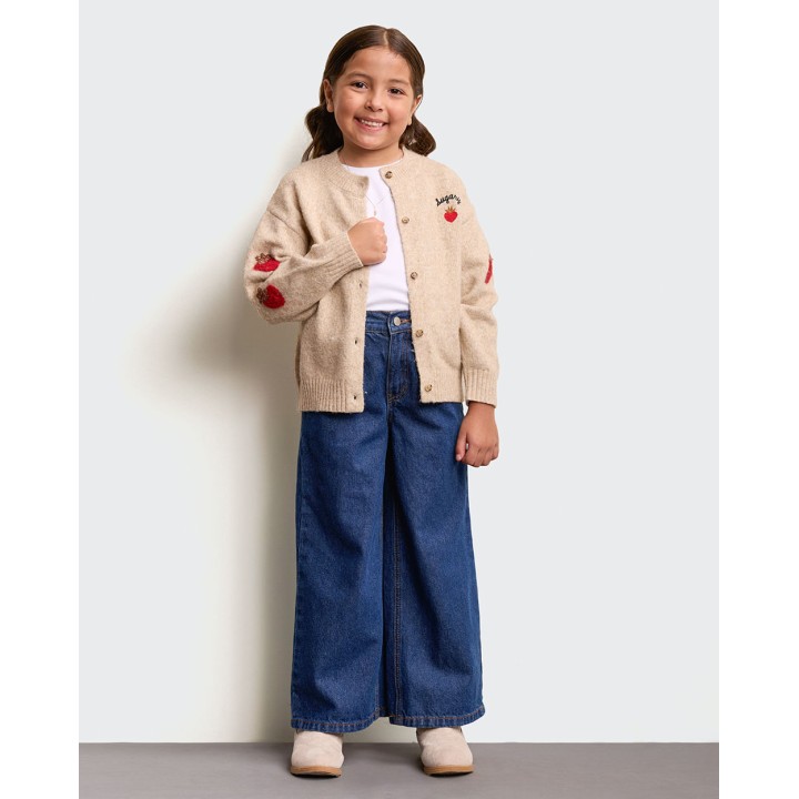 Chompa Niña Fatima Beige