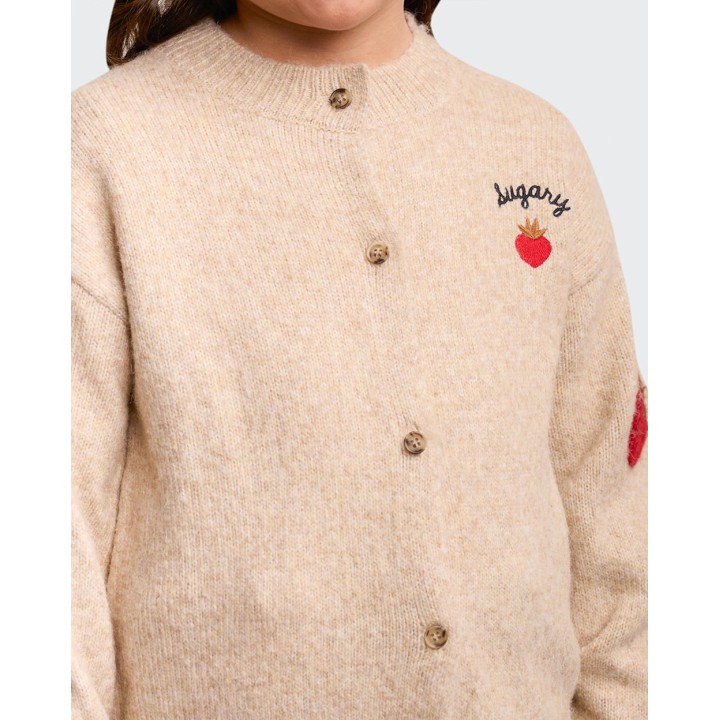 Chompa Niña Fatima Beige