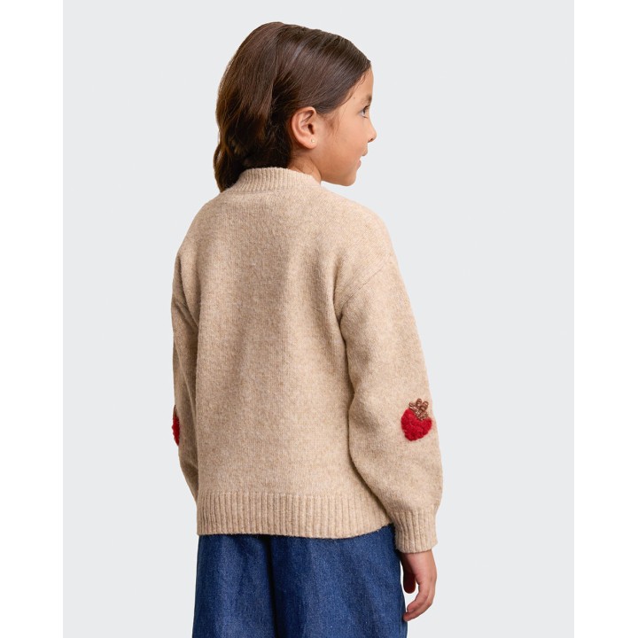Chompa Niña Fatima Beige