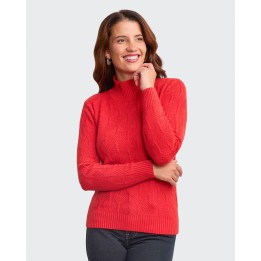 Chompa Mujer Mora 4b Rojo