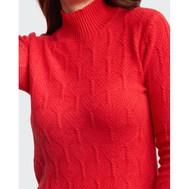 Chompa Mujer Mora 4b Rojo