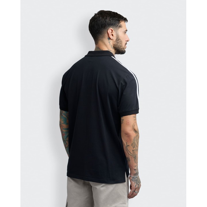 Polo Cuello Camisa Hombre Dasso Negro