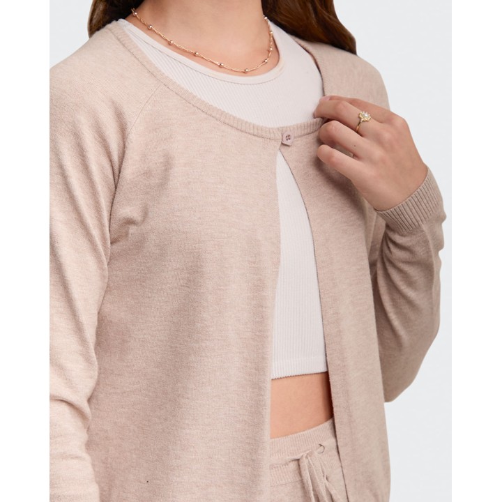 Chompa Mujer Dayla Beige Arena