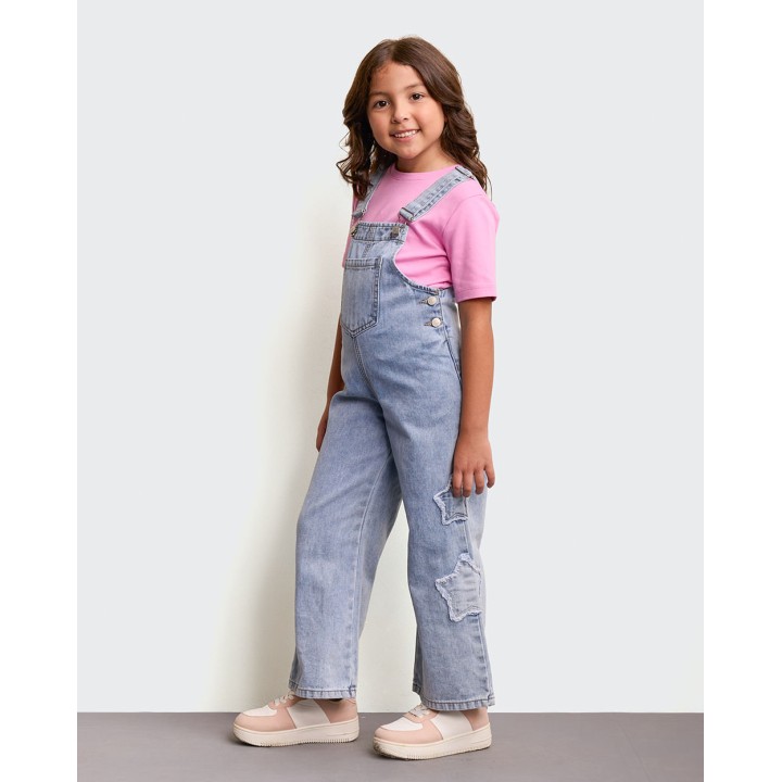 Overol Niña Alondra Light Wash